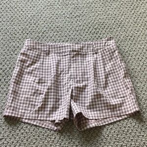 plaid shorts